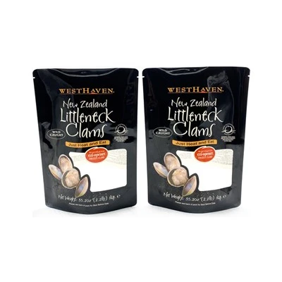 Sérsniðin 1 kg samloka Sea Food Plast Stand Up Display Window Poki